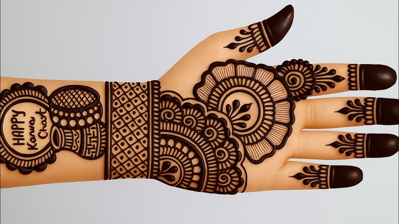 Karwa Chauth Special Mehndi Design। Karwa chauth Mehndi Design। Mehndi Design । Front Hand Mehndi 