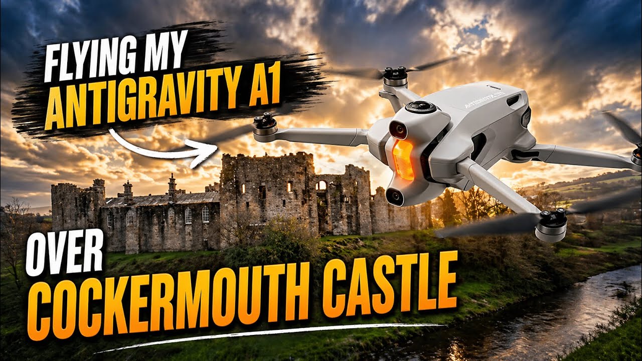 Antigravity A1 - Cockermouth Castle - Epic Castle Flyover! Testing the  Antigravity A1.