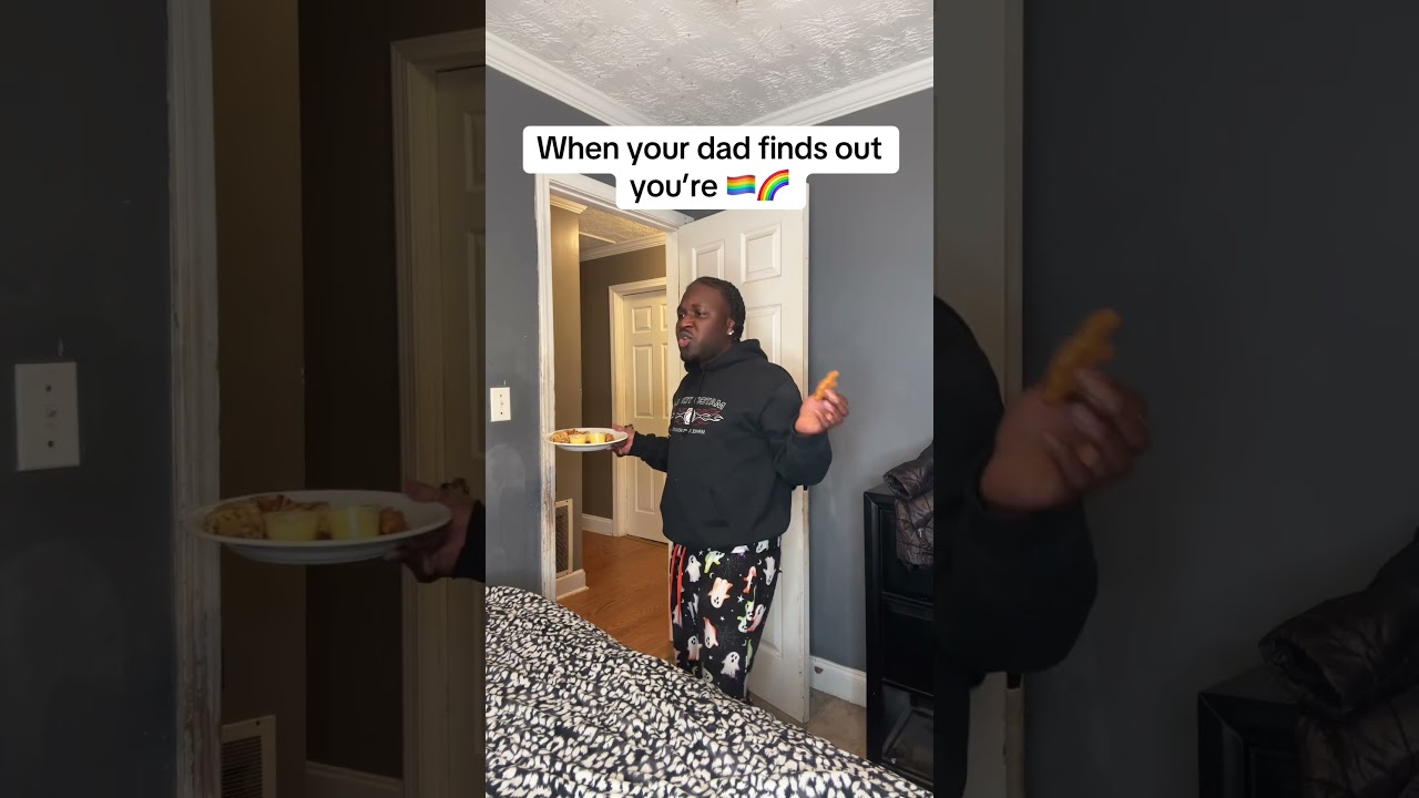 When your dad finds out you&rsquo;re gay 🌈 #dad  #comedy #funny #viral #shorts