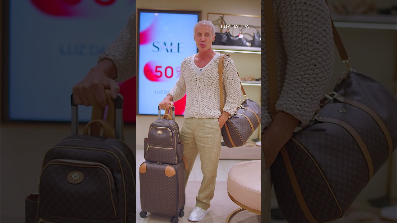 Viajar com estilo faz toda a diferença. Bolsas e malas @luzdaluafozjl que unem design e praticidade.