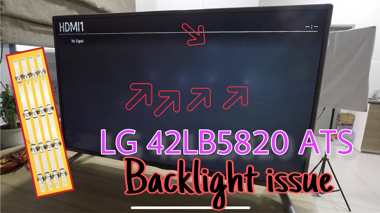 TV backlight issue: LG 42LB5820 ATS white spot on screen