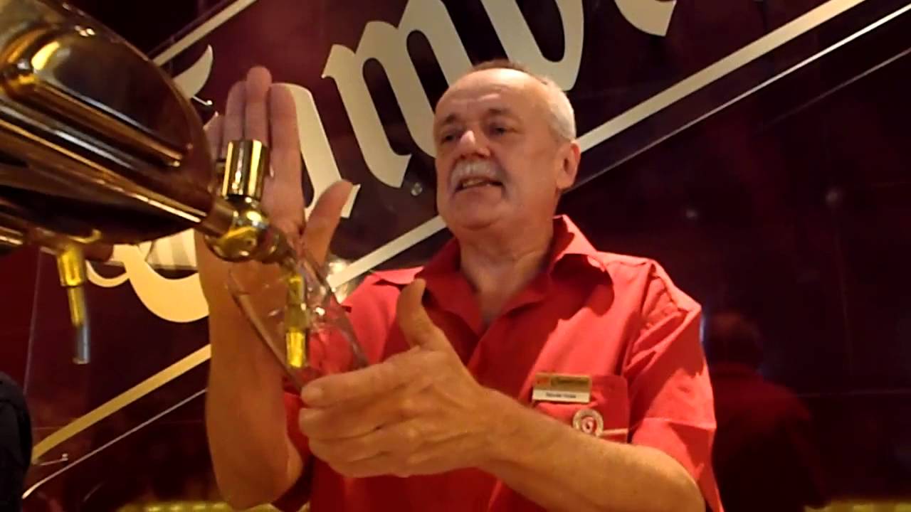 Čepování piva Gambrinus