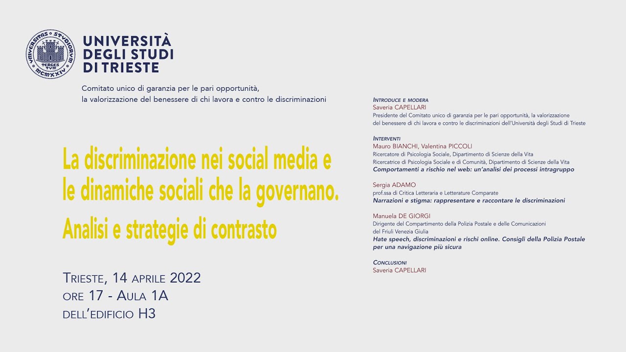 La discriminazione nei social media e le dinamiche sociali che la governano.