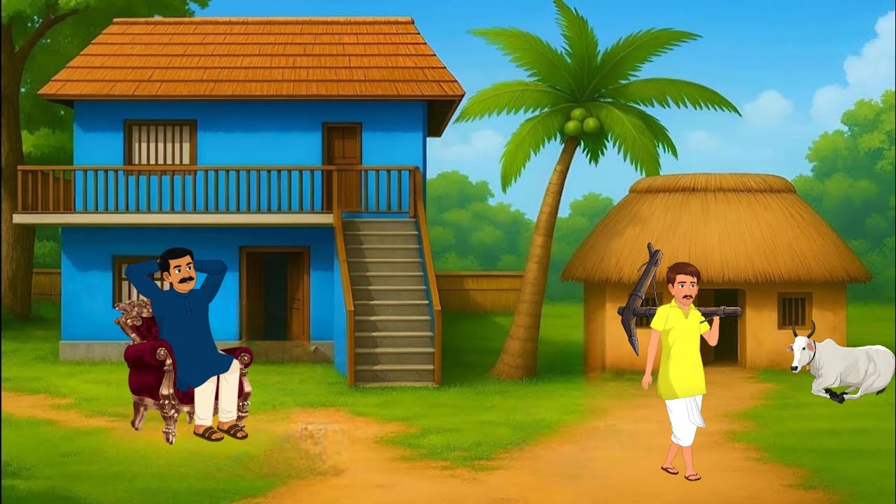 दो भाइयो की किस्मत | लालच और जलन | Hindi Story | Moral Stories | Cartoon Story | Hindi Kahaniyan |