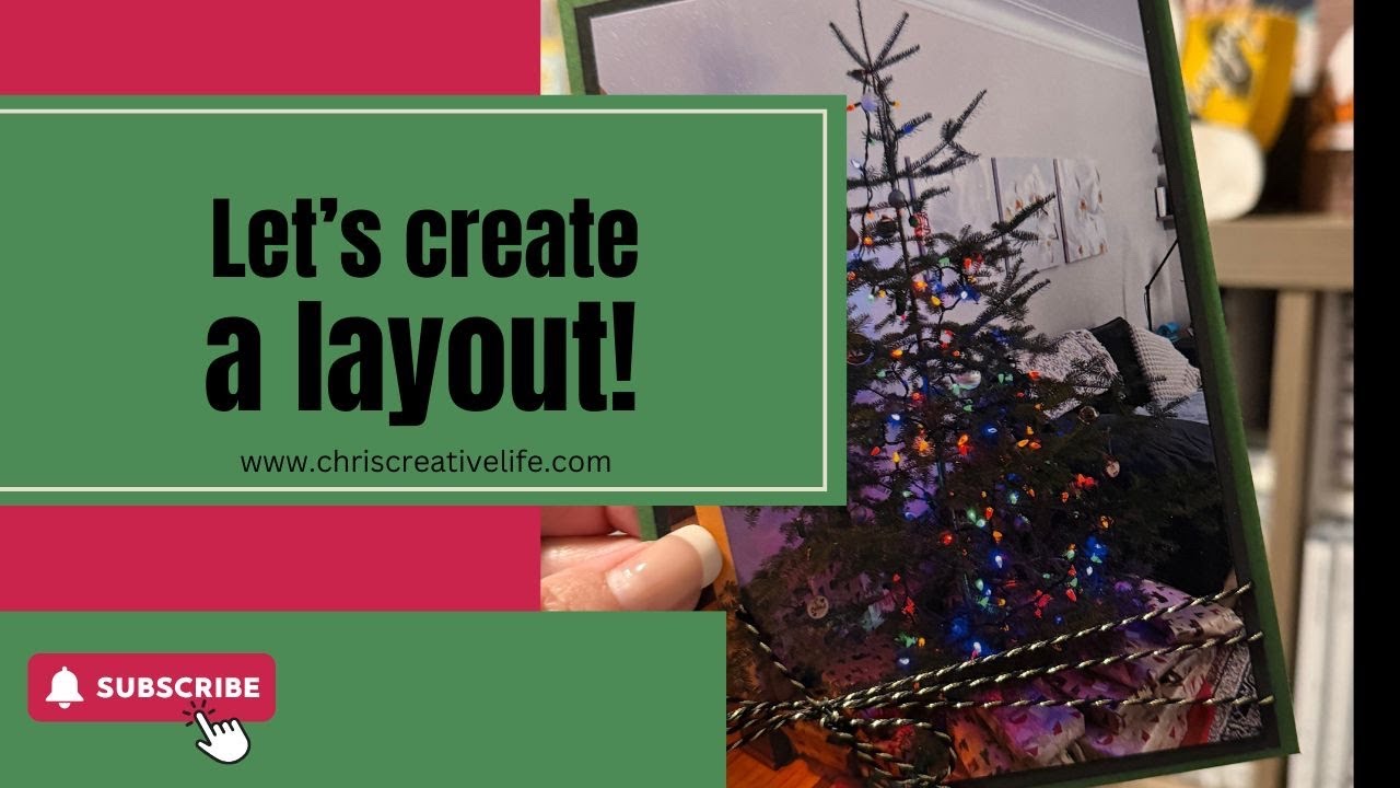 A Chris-ified Christmas Tree Layout | Single Page Scrapbooking with North Pole Delivery