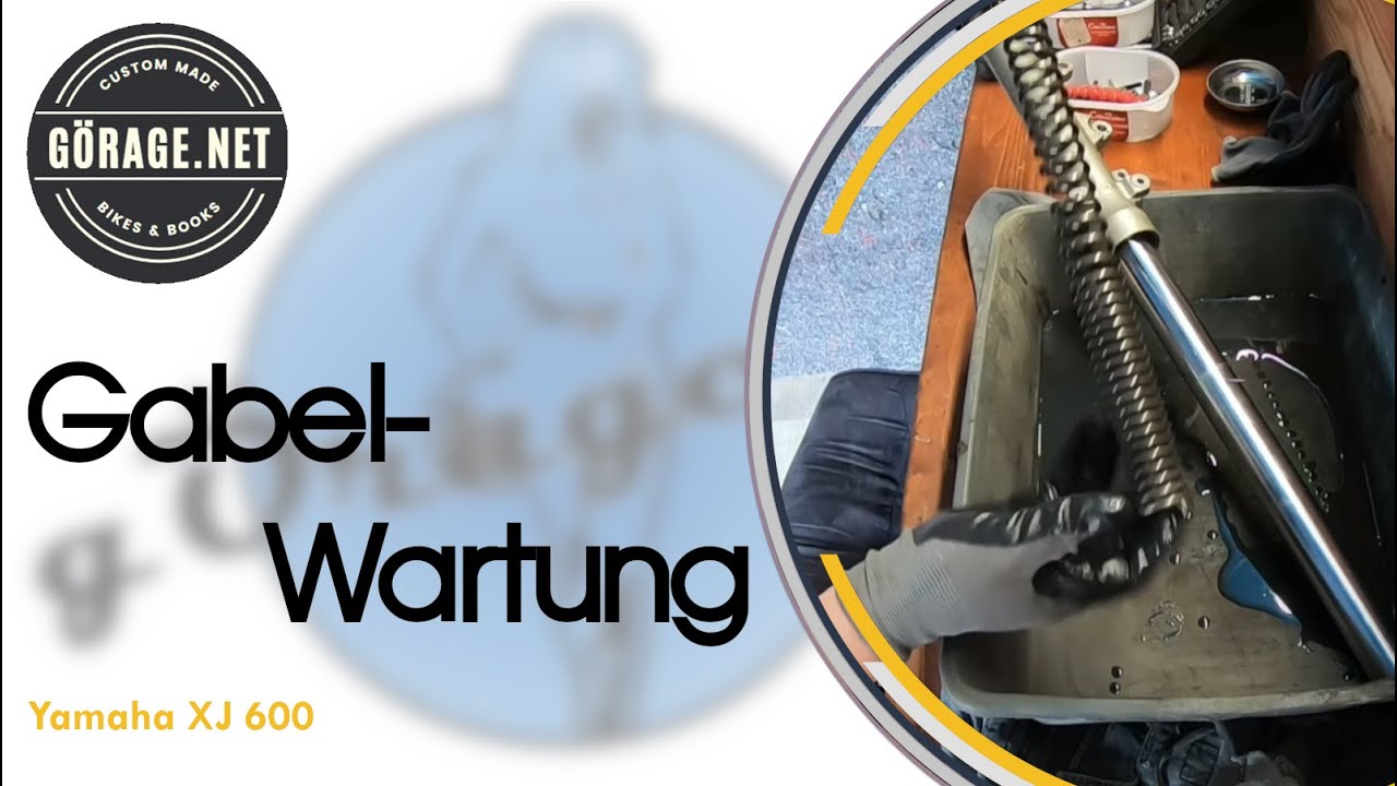 Motorradgabel Demontage, Wartung & Reparatur (Yamaha XJ 600 S, Bj. 1995)