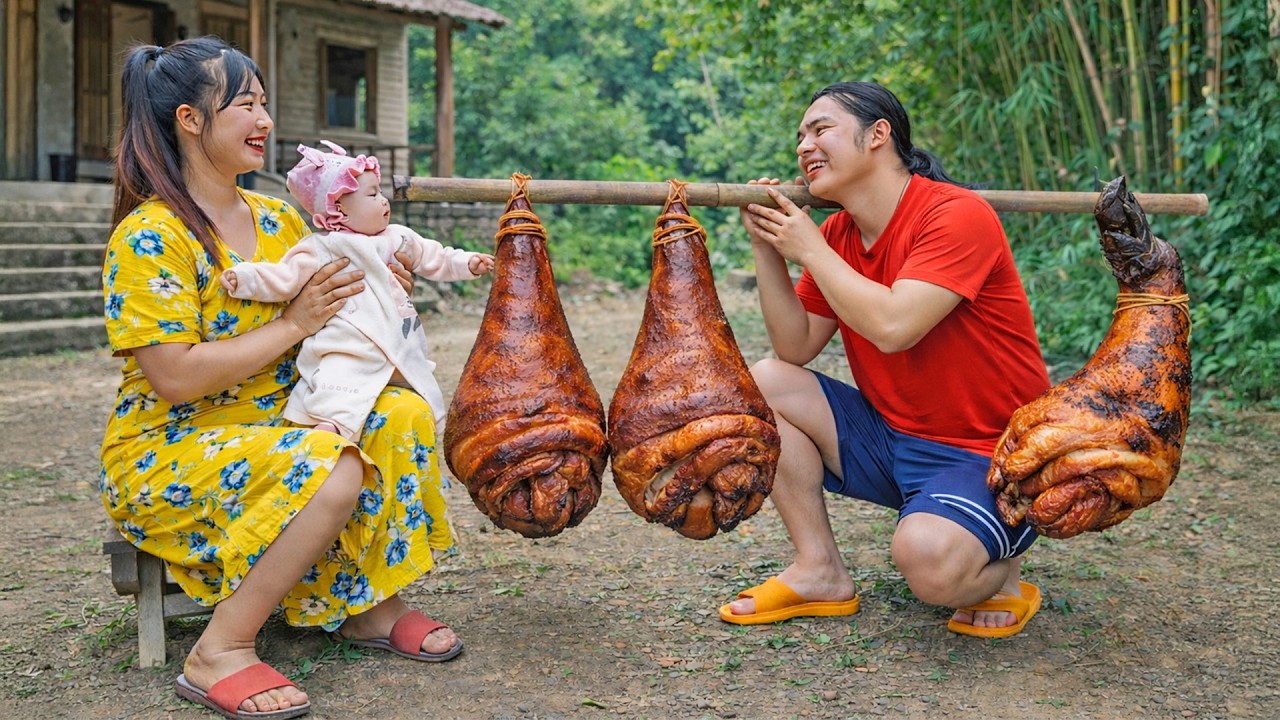 How to Make Smoked Pork Trotters to Treat the Whole Family - Traditional Cooking | SURVIVAL ALONE