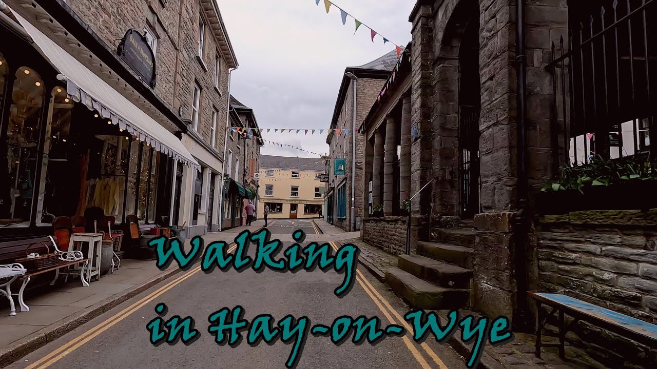 Walking in Hay on Wye 4K