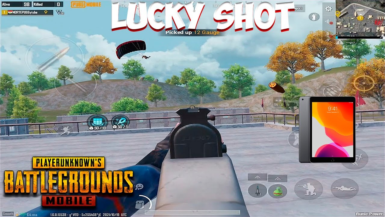 HANDCAM IPad 8th GENERATION 🔥 PUBG MOBILE | LUCKY SHOT | MORTEPUBG 😈 4finger+GYRO#Shorts