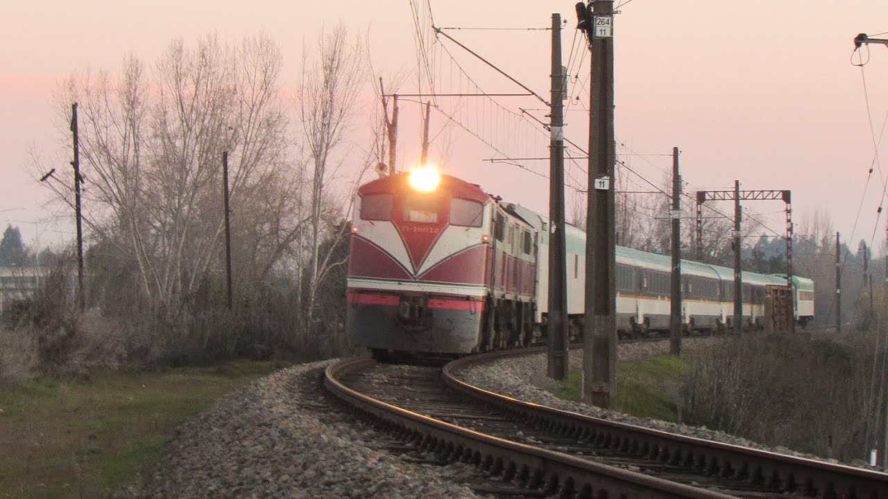 Tren Santiago - Temuco salidas con locomotoras E-3020 y D16012 | efe trenes de chile