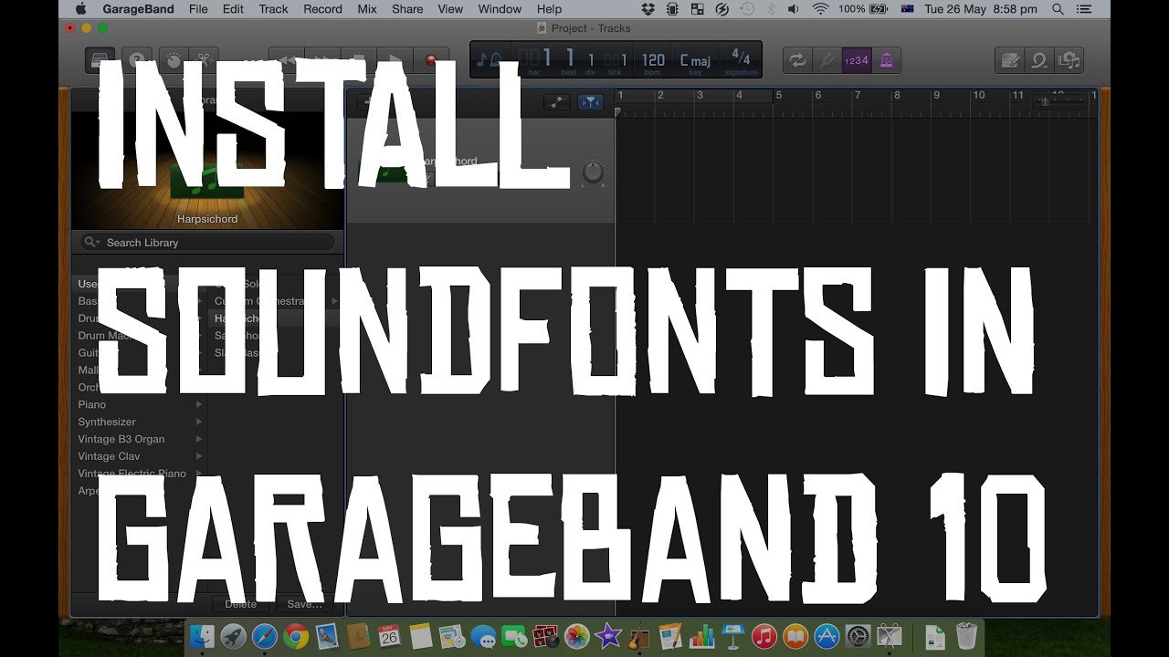 How To Install Soundfonts in GarageBand 10