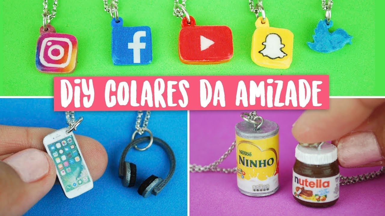 DIY COLAR DA AMIZADE: Mini Iphone, Nutella, leite Ninho e +! Por Isabelle Verona! Ep. 2