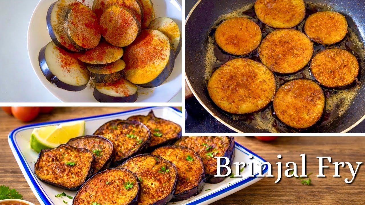 Brinjal Tawa Fry | Baingan Bhaja | Easy & Tasty Brinjal Fry Recipe 