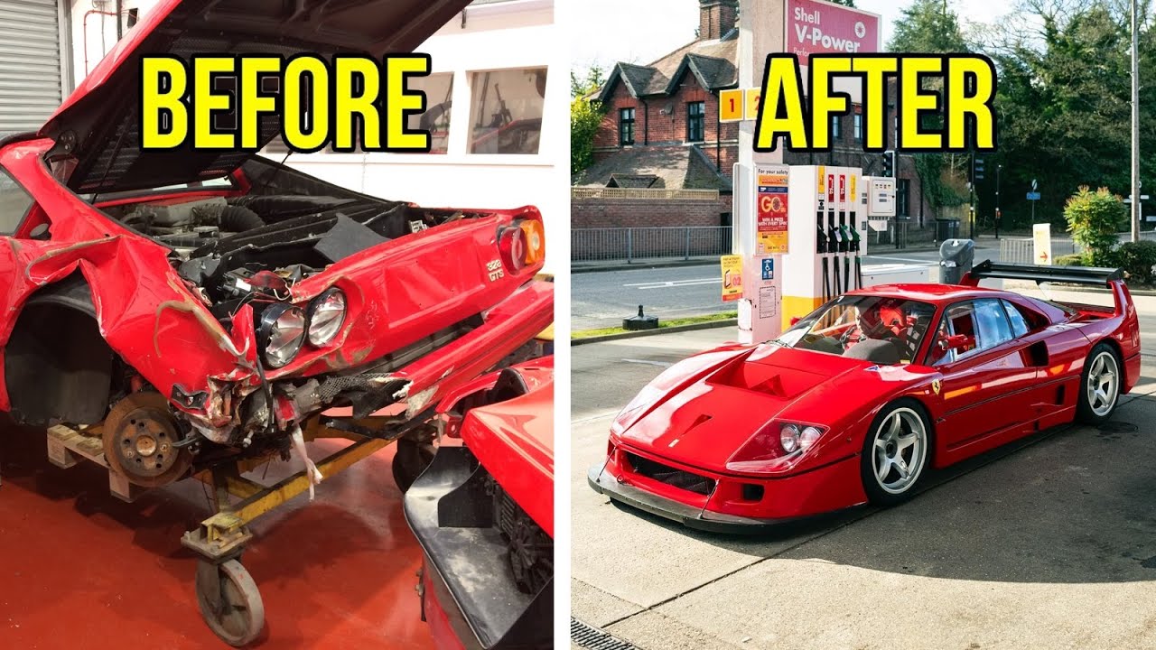 Сборка F40 LM &mdash; Часть 3: Перестройка разбитого Ferrari 328 в гоночный автомобиль F40 LM!