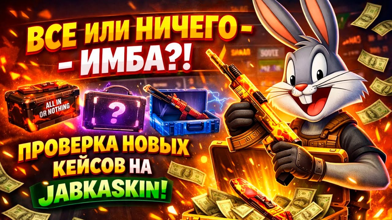 ВСЕ ИЛИ НИЧЕГО - ИМБА? ВЫБИЛА ДИГЛ ФЕНЕК на JABKASKIN! ТОТАЛЬНАЯ ПРОВЕРКА НОВЫХ КЕЙСОВ на ЖАБКА!