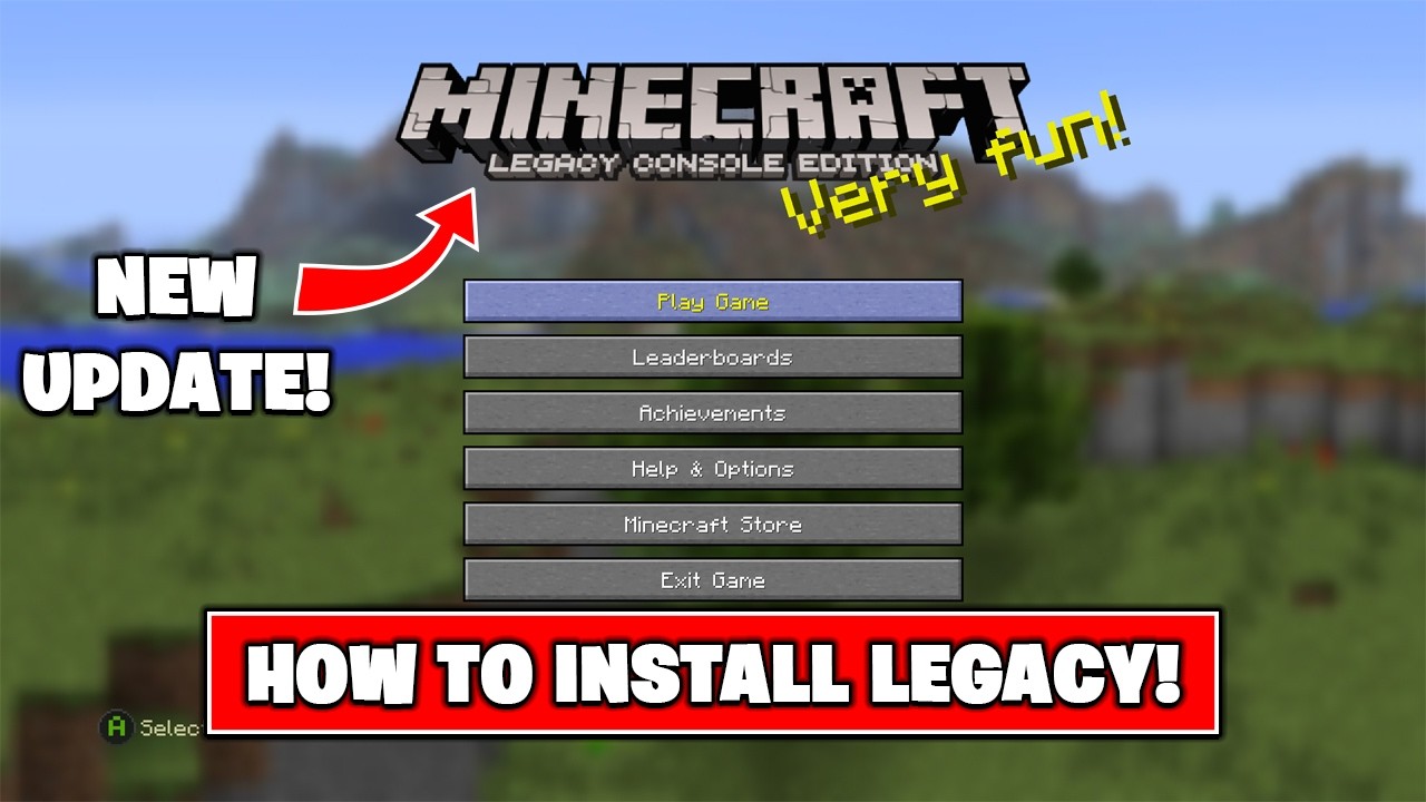 Как установить Minecraft Legacy Console Edition!