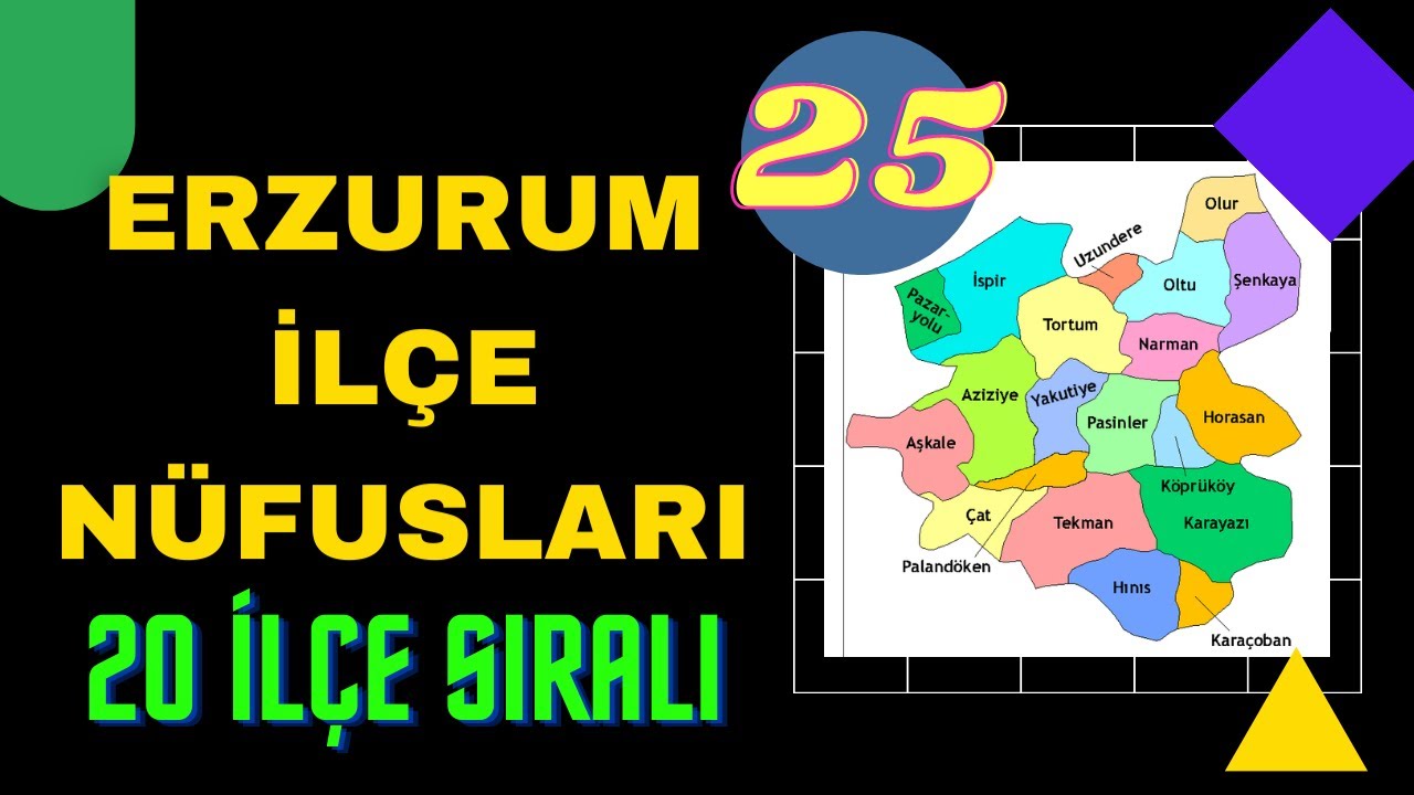 Erzurum Nüfusu  - Erzurum İlçe Nüfusları - Erzurum Nüfusu Ne Kadar?