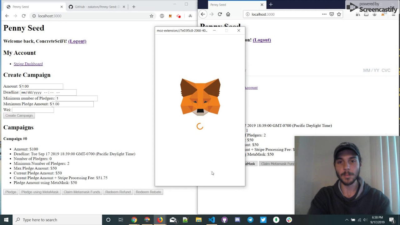 PennySeed Demo | Stripe + MetaMask