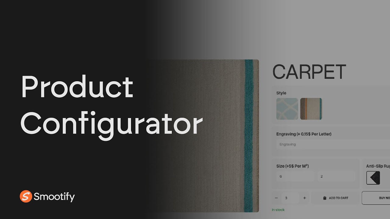 Product Configurator | Webflow & Shopify, connected! Smootify.io