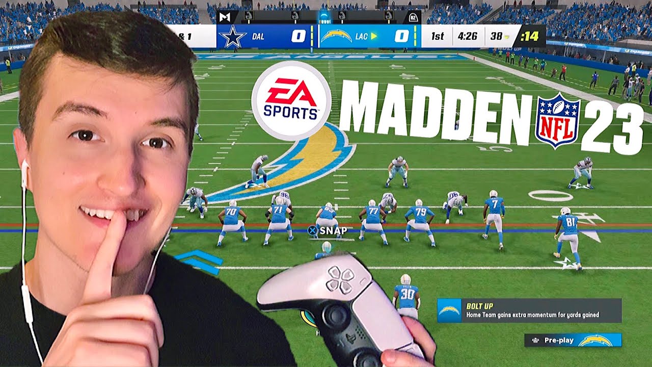 ASMR Madden 23 Relaxing Gameplay 🏈🎮 (gum chewing + controller sounds)