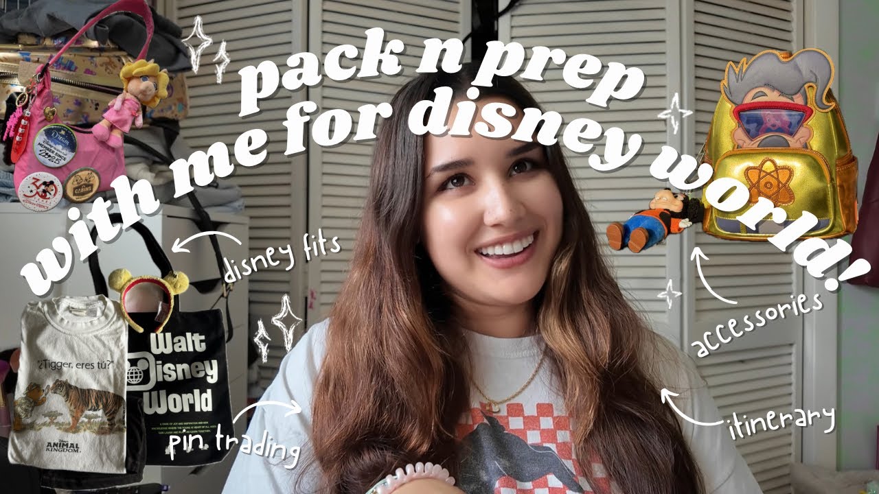 PACK N PREP WITH ME FOR WALT DISNEY WORLD! disney outfits, itinerary, accessories, bags, pin trading