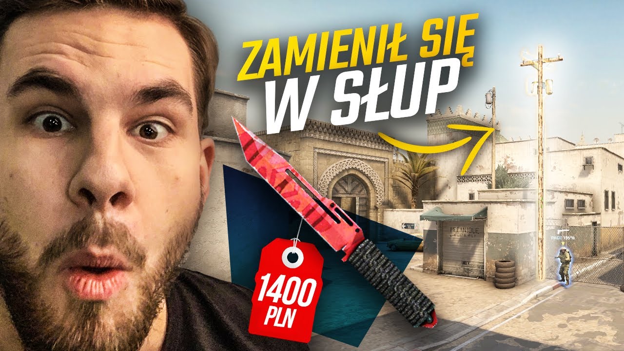 CHOWANY PROP HUNT w CS:GO O KOSĘ *zamienił się w słup* 🤯