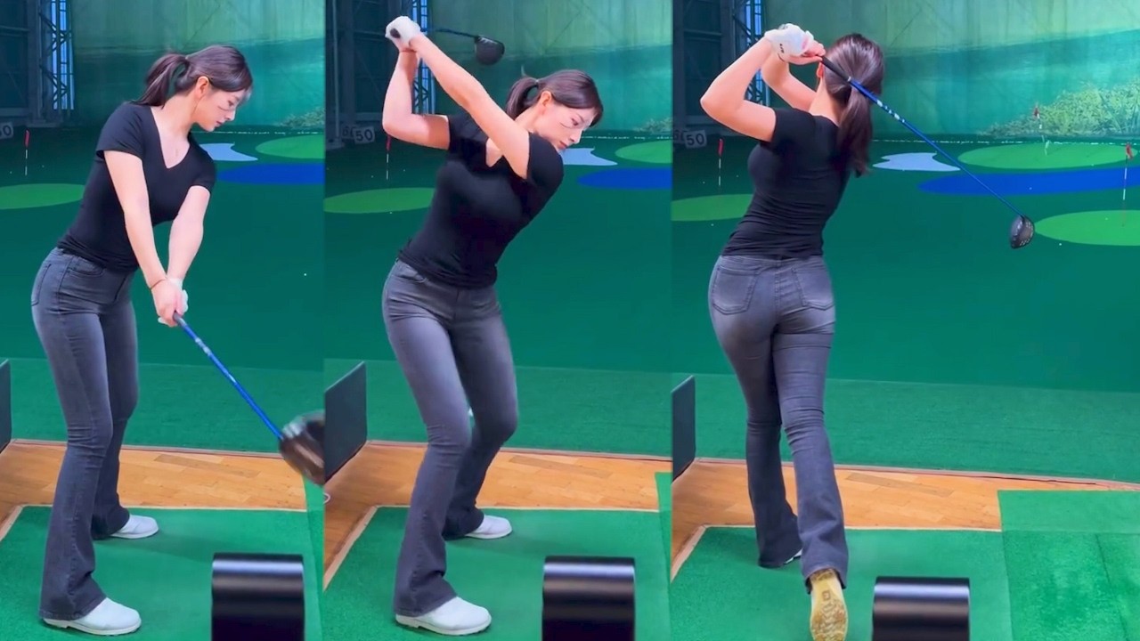 닮고 싶은 다운스윙! KLPGA 국예인 프로의 골프스윙!