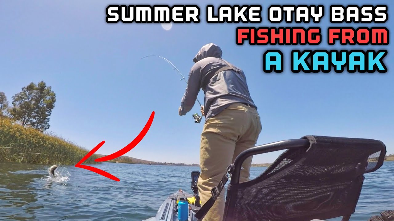 SUMMER Lake Otay Bass Fishing From A Kayak