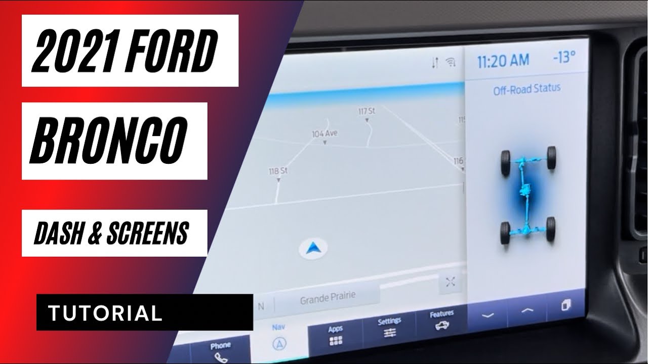 Ford Bronco 12” screen & dash walkthrough/tutorial