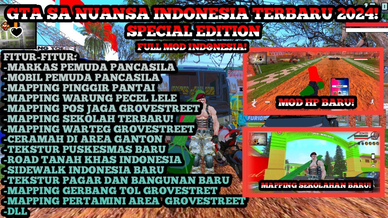 RILIS!GTA SA NUANSA INDONESIA TERBARU 2024! #gta #gtanuansaindonesia #gtasanandreas #gaming #games