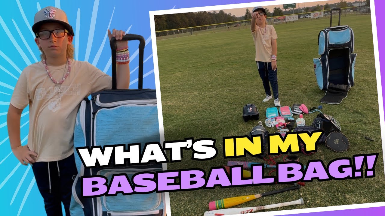 Unbelievable what's in my baseball bag with Lathan The Kid Umpire!