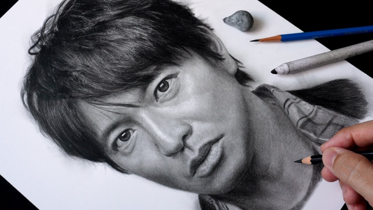 鉛筆画　木村拓哉