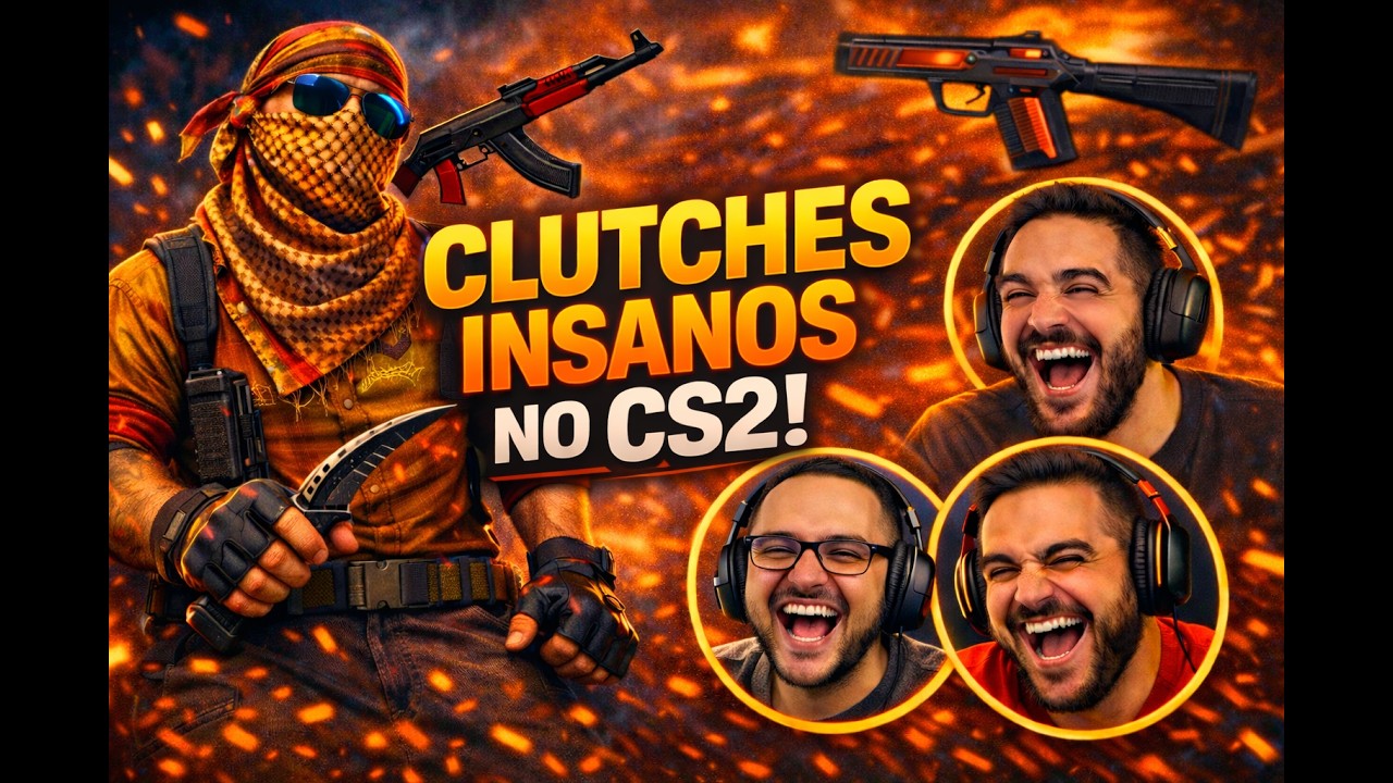 🔥 CLUTCHES INSANOS no CS2! Gameplay AO VIVO + Momentos Engraçados Part 2