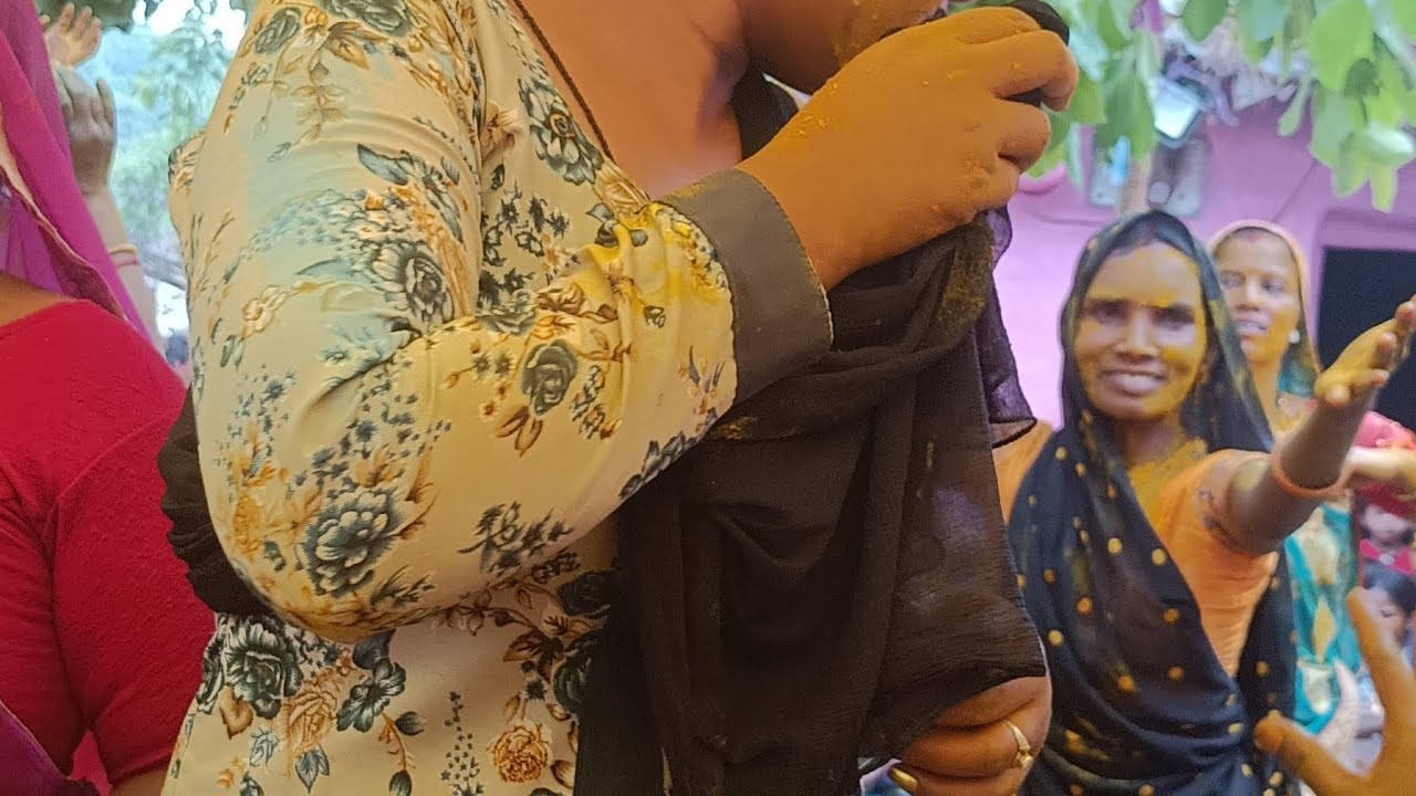 Hamare gaon ka Shaadi Hai haldi ka rasam