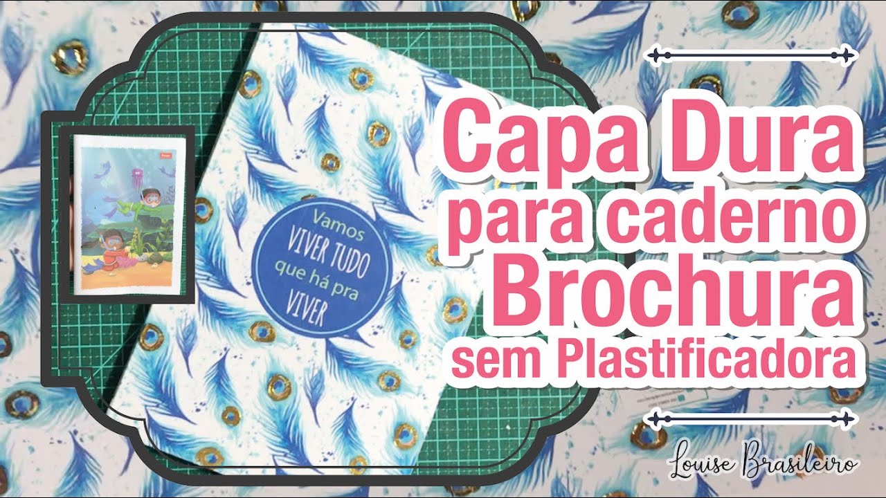 Capa Dura para Caderno Brochura sem Plastificadora