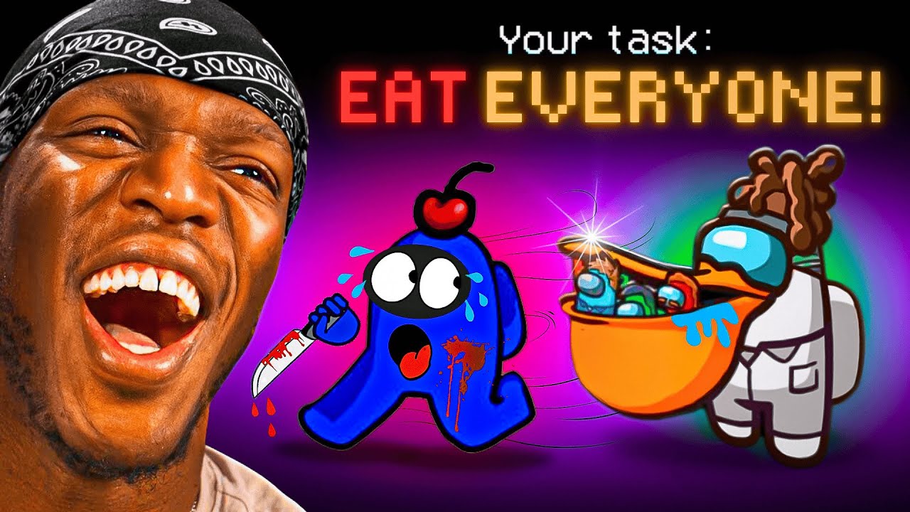 KSI Swallows Everyone as Pelican! | Among Us Game
