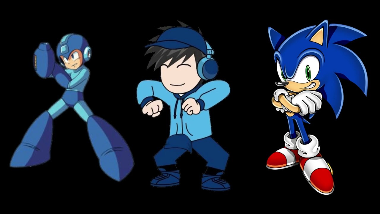 The blue trio (Mega Man, me and Sonic) - I'm blue (AI cover) (RE-upload)