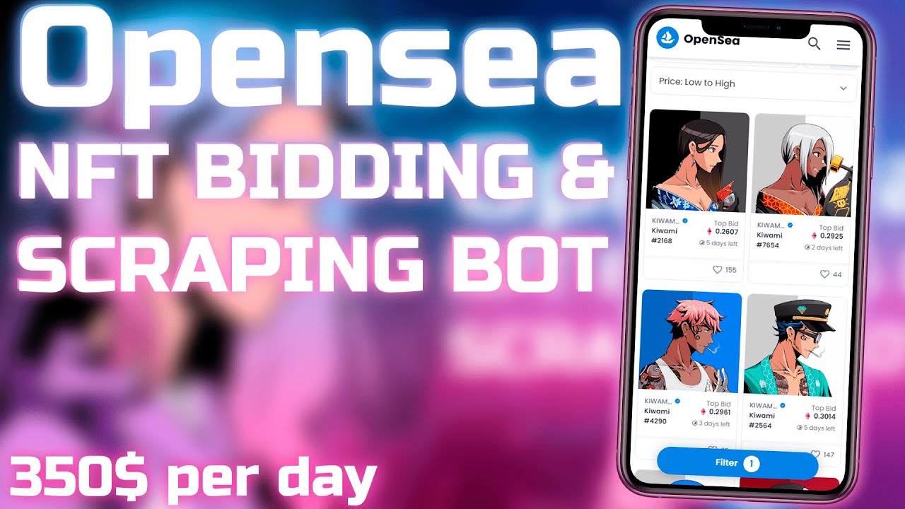 OPENSEA BOT | Automated Scraping & Bidding On Entire NFT Collections!