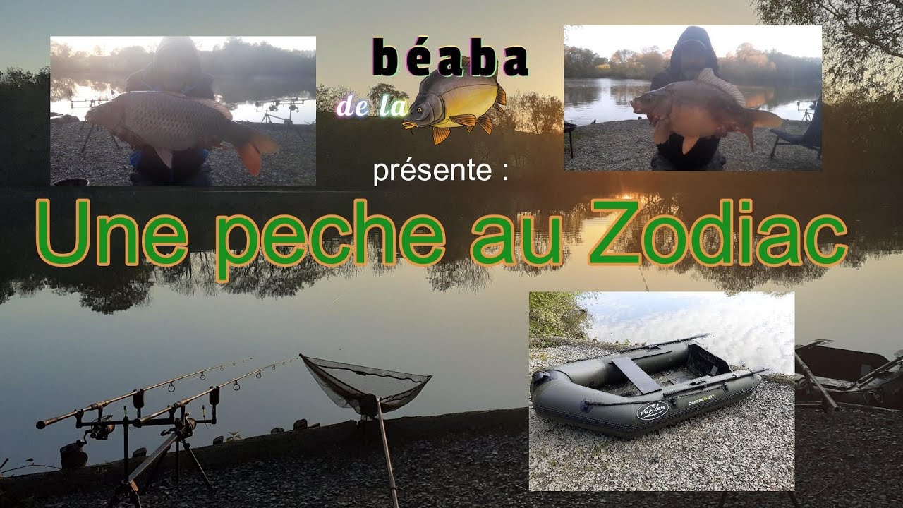 peche en Zodiac pour prendre des carpes