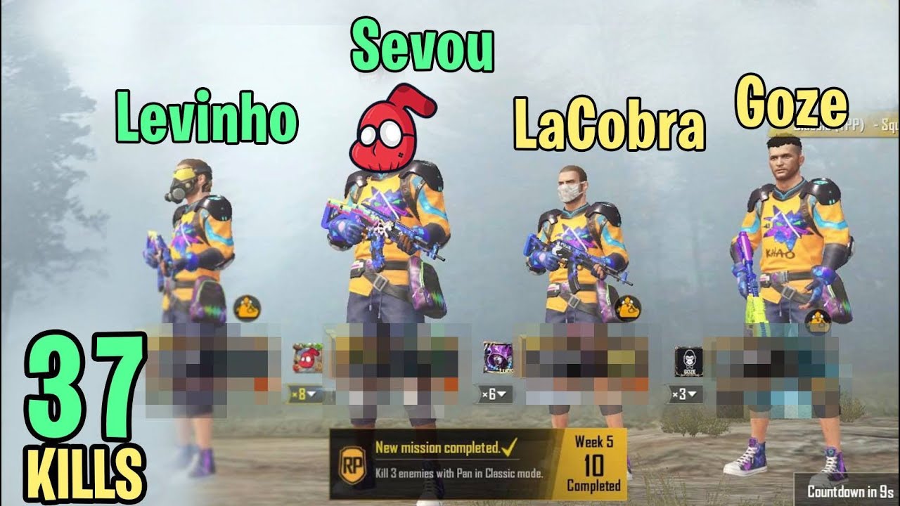 Playing with Levinho, LaCobra & Goze | PUBG Mobile