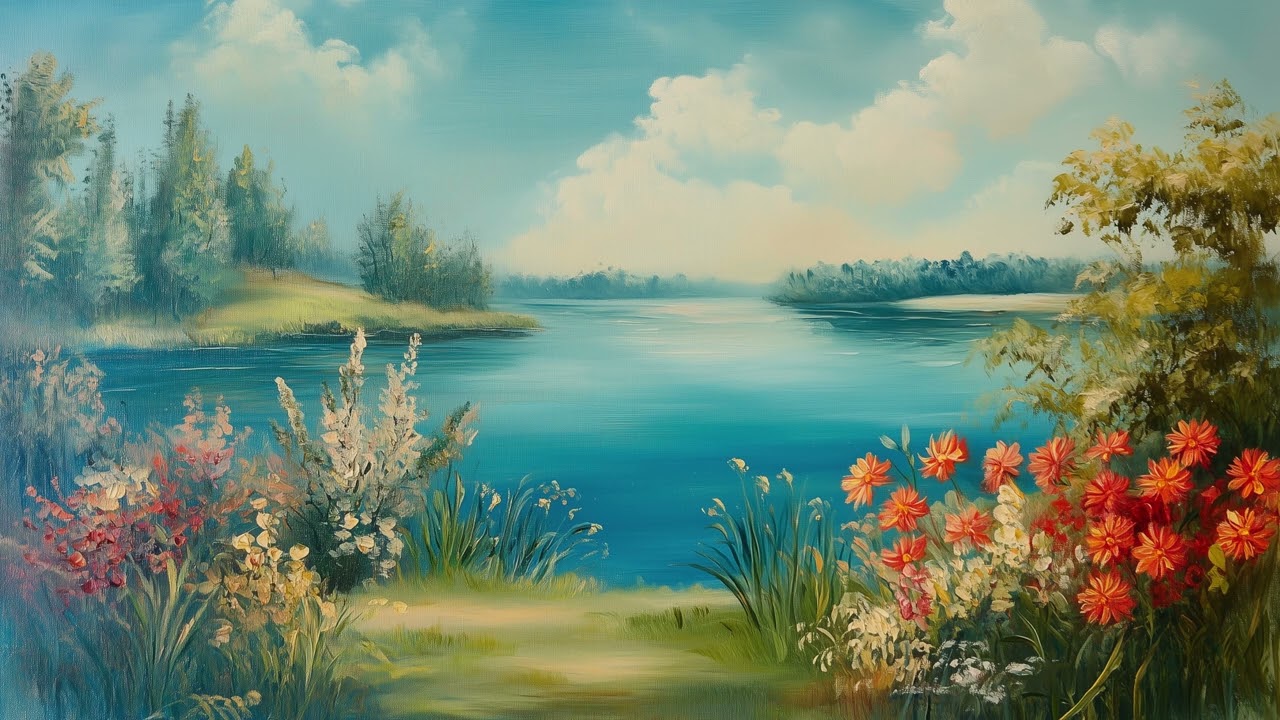 Vintage Landscape TV Art :: Vintage Frame TV Art :: Spring TV Screensaver :: Silent Video