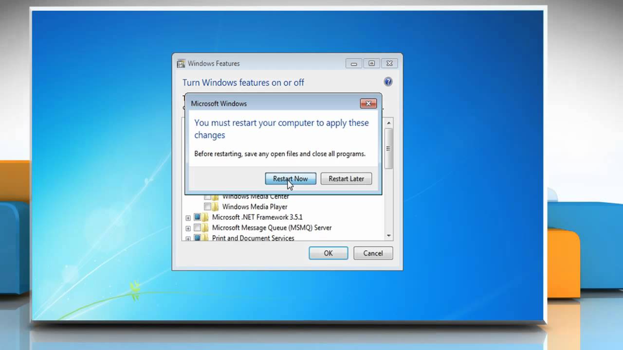 How to uninstall Windows&reg; Media Player in Windows&reg; 7