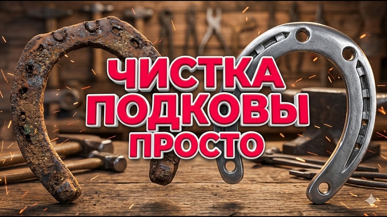Как почистить копаную подкову | How to clean a dug horseshoe