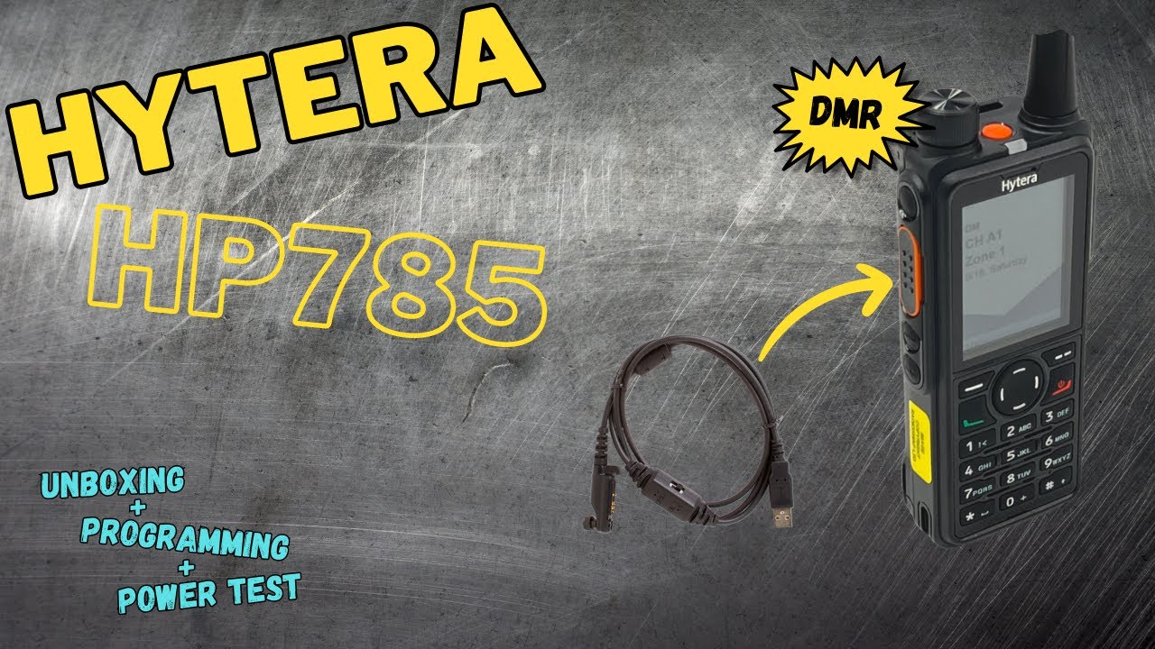 Hytera HP785 UHF DMR PMR | Unboxing, Programmazione e misurazione potenza