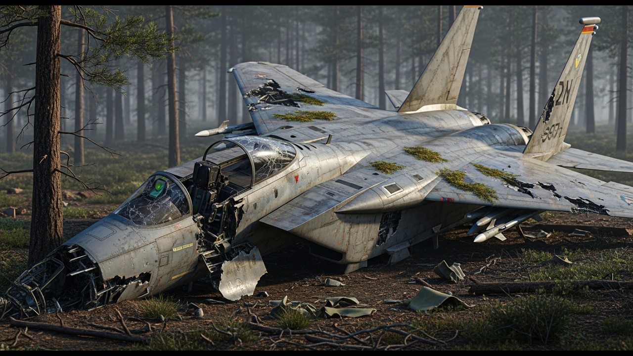 Abandoned F 15 Fighter Jet Found in the Forest – Restored from Rusty Wreck to Powerful Warplane