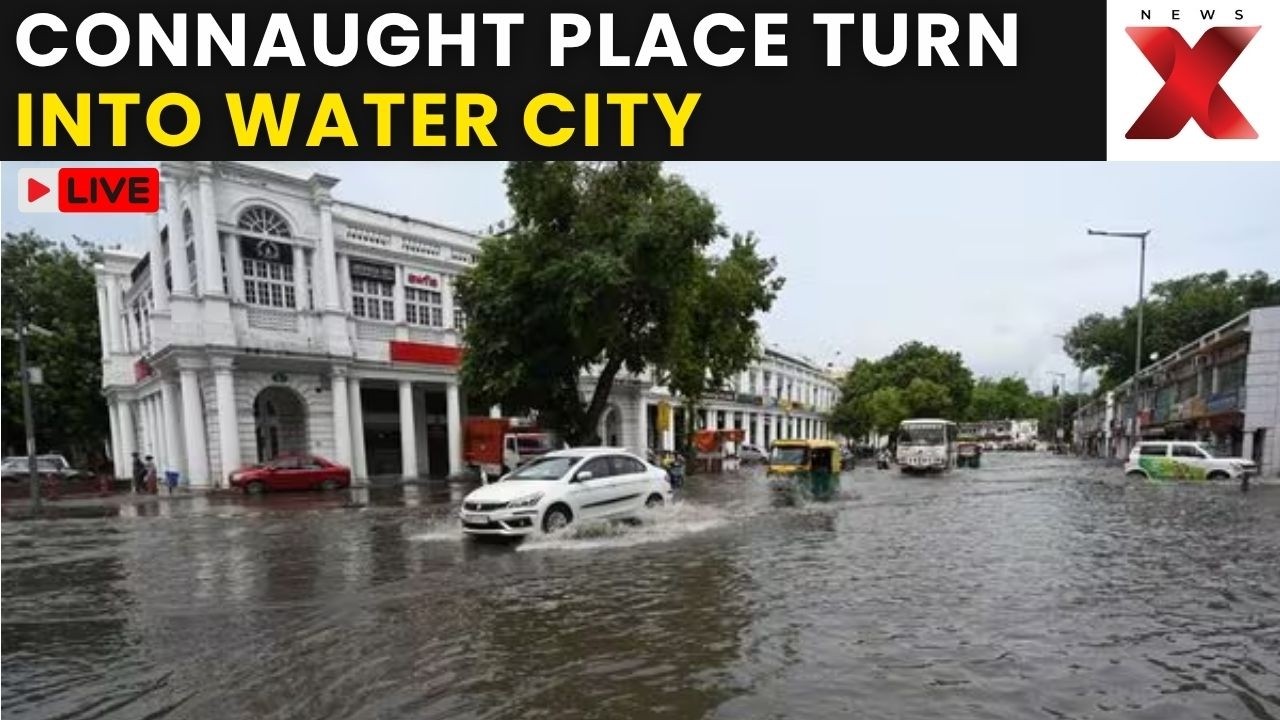 Delhi Rain News LIVE: Connaught Place Waterlogged as Heavy Rain Disrupts Traffic Across Capital
