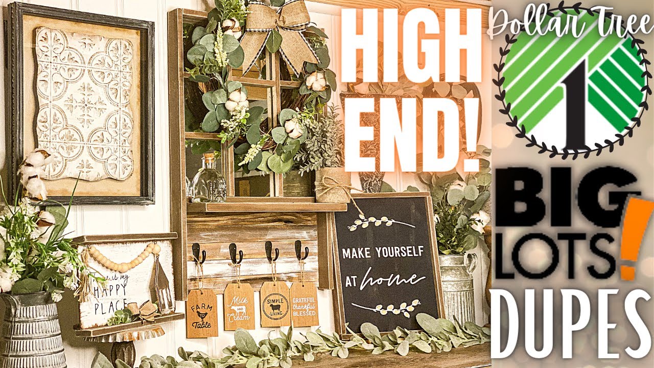 🌟MUST SEE HIGH END AMAZING DOLLAR TREE DIY'S | NEW HIGH END DOLLAR TREE BIG LOTS DUPES ON A BUDGET 🌟