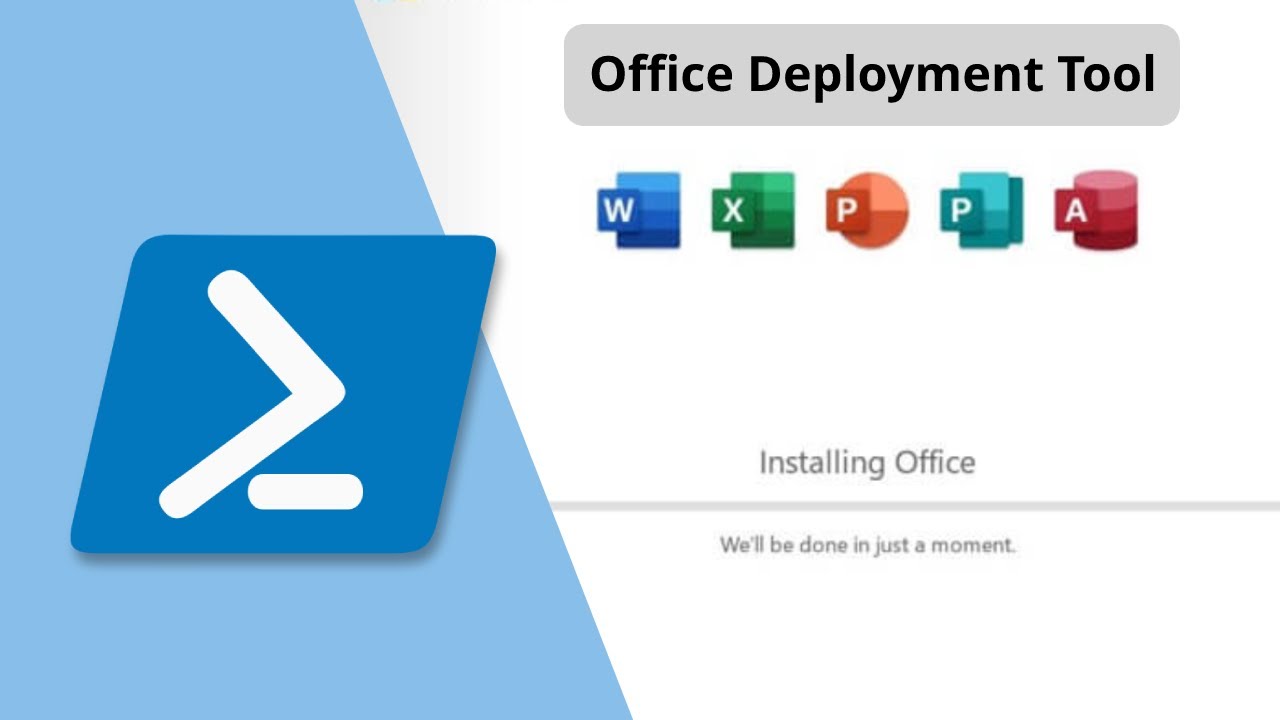 install office on PowerShell free with deployment tool