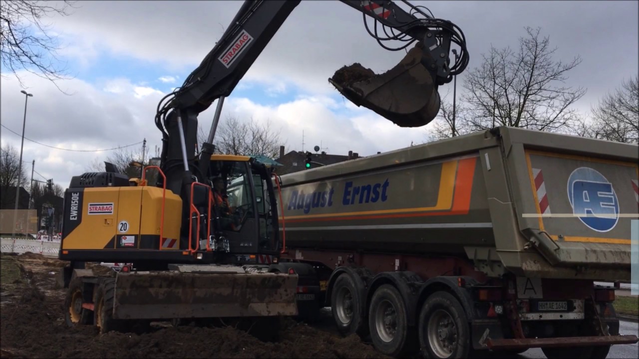 VOLVO EWR150E / HAMBURG /BAGGER / LIKUFIX / GOPRO / CAB VIEW