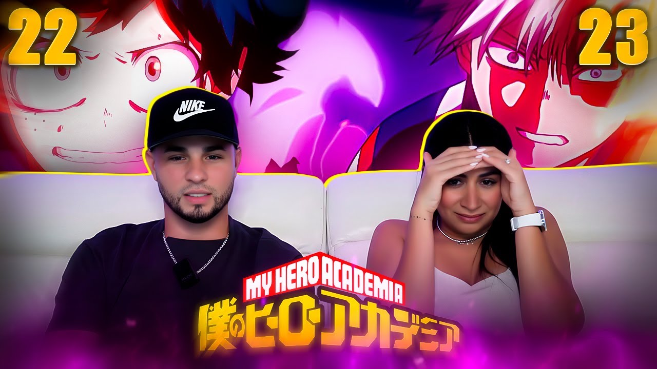 ⚡ ¡UNO DE LOS MEJORES COMBATES DEL ANIME! 🔥 MIDORIYA VS TODOROKI | Boku No Hero Academia 22 - 23
